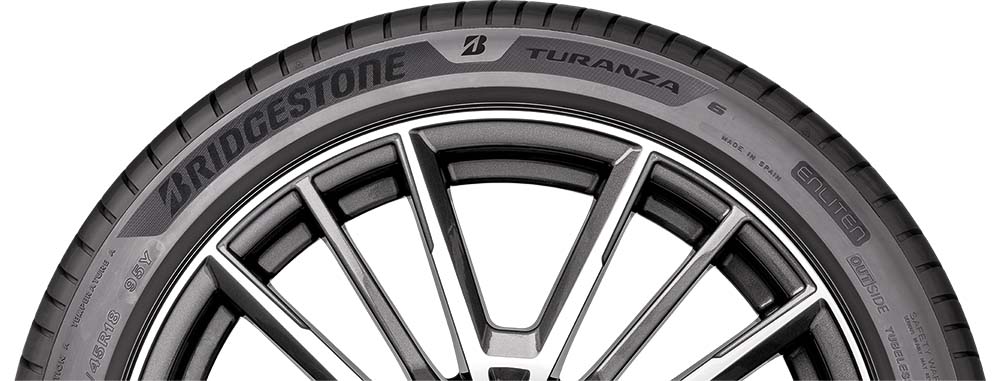 Bridgestone Turanza 6 tyre with ENLITEN marking
